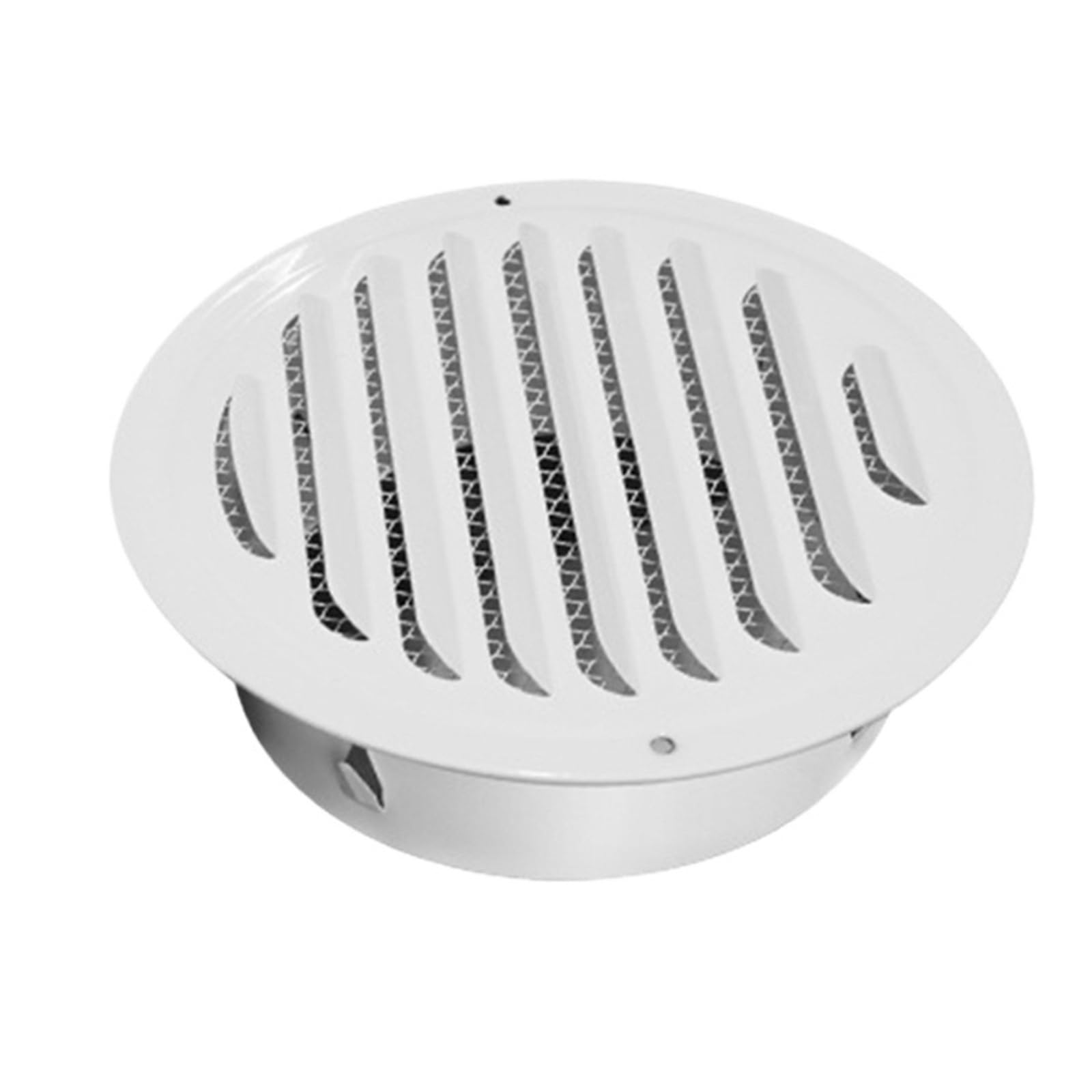 Ventilation Grilles Round Ducting Air Ventilation Cover Wall Vent Stainless Steel Outlet with Builted-in Mesh(200mm)
