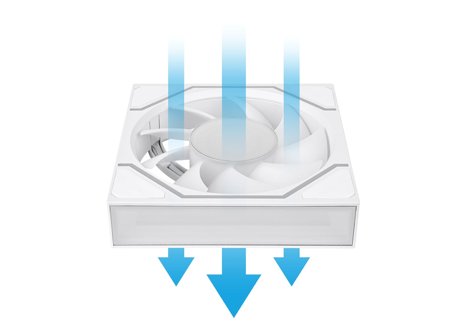 Thermaltake SWAFAN 120 EX Infinity ARGB Sync | Ventola per PC ARGB | Fissaggio magnetico MagForce 2.0 | Doppio specchio infinito | Pale per ventola intercambiabili | 120 mm | Snow