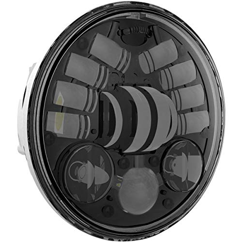 J.W. Speaker 0551731- Model 8690 12V LED Non-Adaptive High & Low Beam Headlight 5.75" Round, DOT/ECE with Chrome Inner Bezel