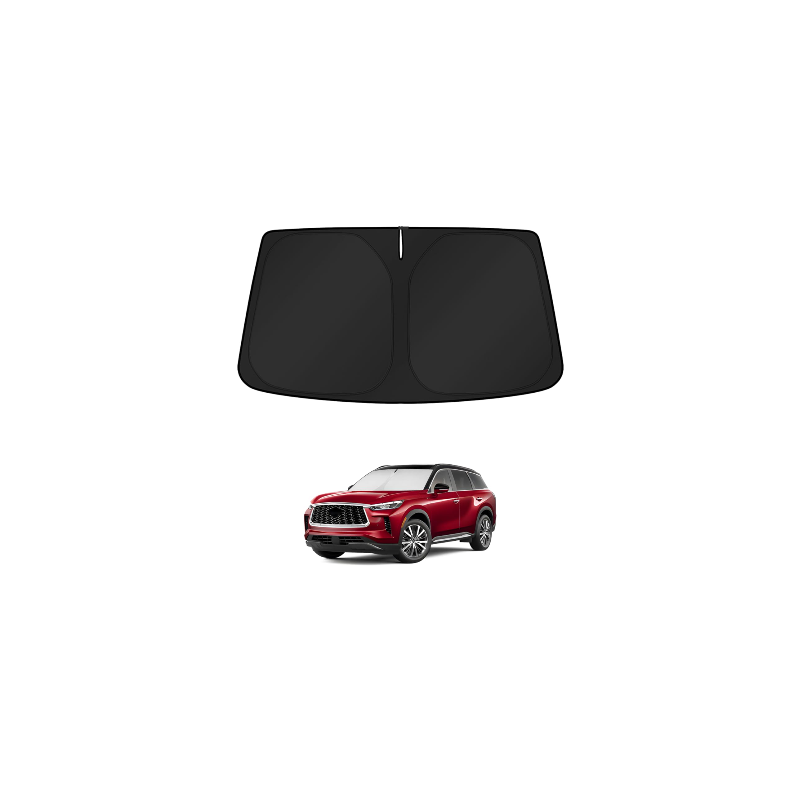 KUST Windshield Sun Shade for Infiniti QX60 2014-2022 2023 2024 2025 2026 Window Accessories Shade Sun Visor Cover Foldable Block UV Rays