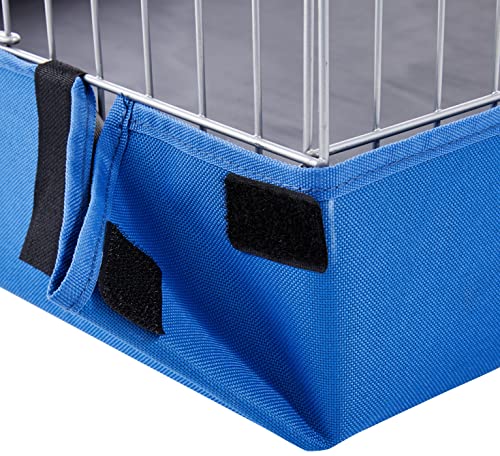 Amazon Basics - Comfortable Indoor-Outdoor Small Pet Guinea Pig Habitat Cage with Canvas Bottom, Blue, 46.65" L x 13.78" W x 23.62" H - Image 4