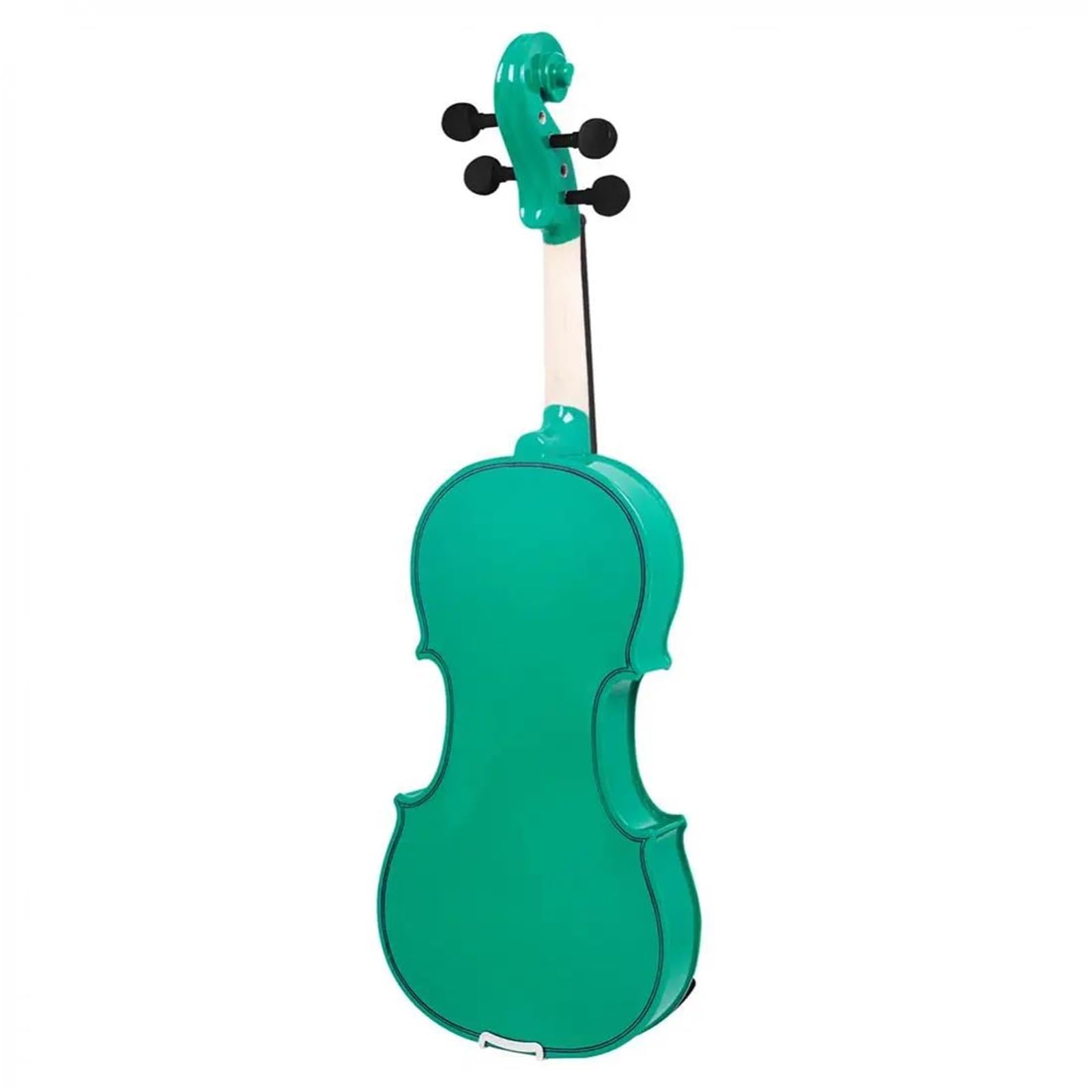 Violino Acustico In Legno Massello A Grandezza Naturale 4/4 Per Principiante Con Custodia E Arco Di Colore Viola/Verde(Green)