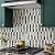 Vamos Tile Peel and Stick Backsplash Seamless Tile,10-Sheets Stick on Backsplash for Kitchen and Bathroom, Pure White+Ice Green Marble+Light Gold PVC Self Adhesive Mosaic Tiles