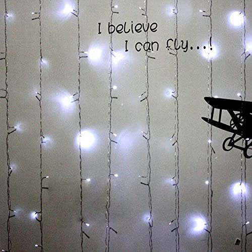 Chipark Solar Curtain Lights, Upgraded Garden Fairy Lights Solar Powered 300 LED 8 Modes Remote Control Waterproof Outdoor Curtain String Light for Gazebo Patio Party Festival Decorations(White) - Image 9