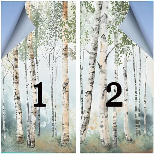 Membrena para ventana efecto esmerilado estilo bosque moderno miniatura 3