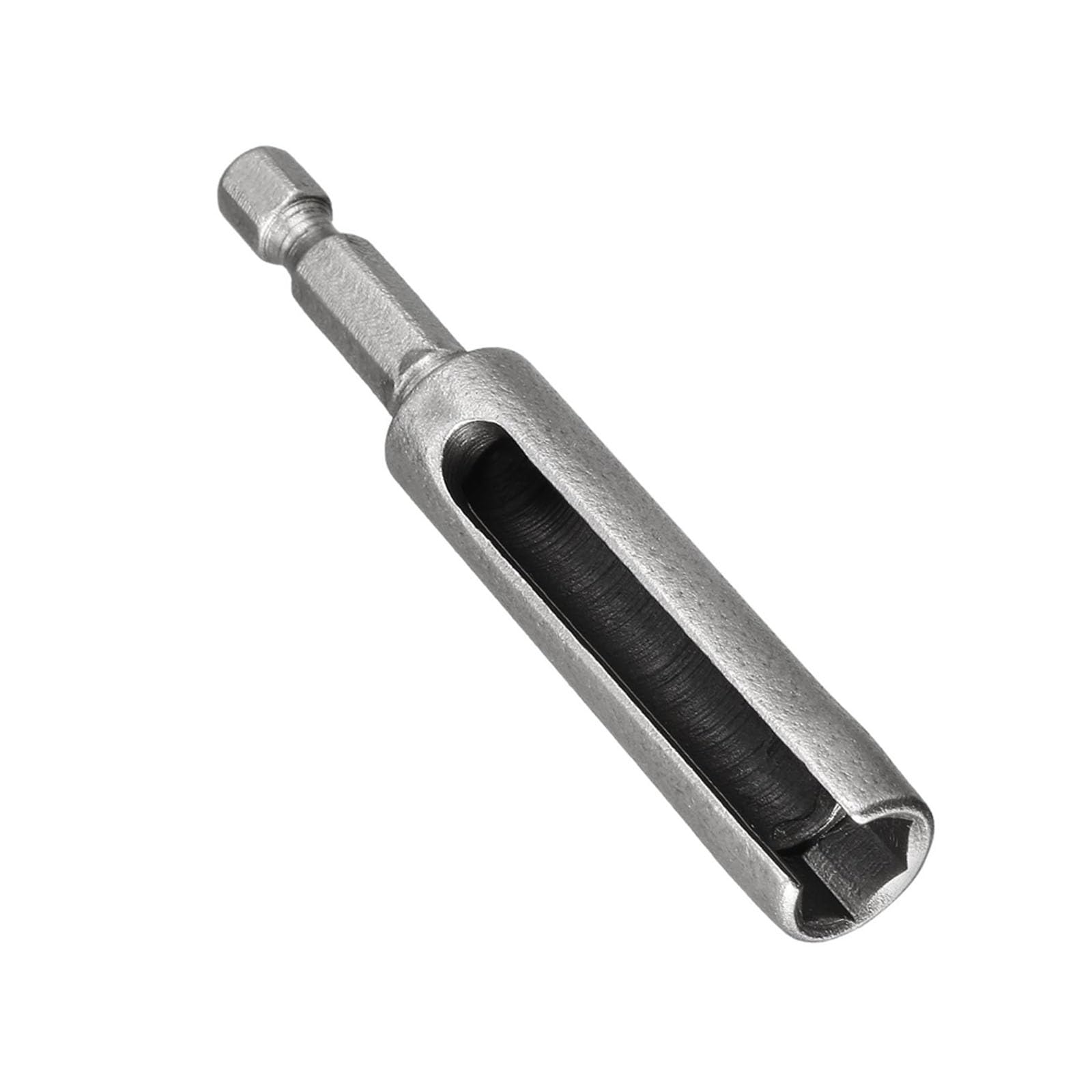 TOP-VIGOR 10mm Nut Driver, 1/4 Quick-Change Hex Shank Slotted Drill Bit Socket, 4 Inch Length Nut Extractor Socket for Extended Reach