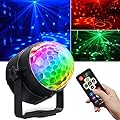 Disco Ball Light,Halloween Party Decorations Lights, USB LED Mini Sound Activated DJ Dance Stage Light Colourful RGB Strobe Lamp for Home Room Dance Karaoke Xmas Happy Birthday Wedding Club Show