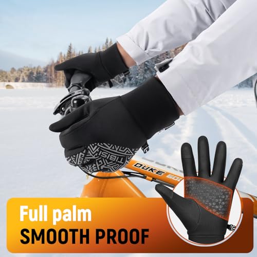 image for Benirap Winter Gloves Touchscreen Windproof Thermal Gloves Men Women C