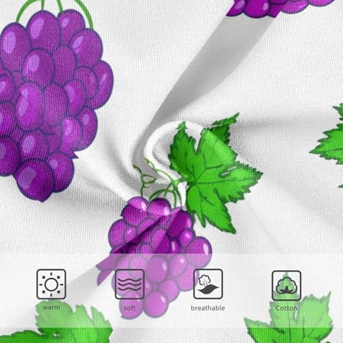Cotton Girls Underwear Toddler Purple Grape Green Leaves White Panties Little Girl Cartoon Briefs Kids Undies 2t3