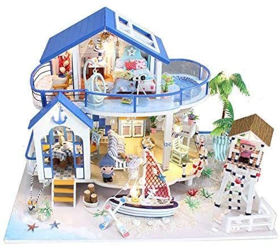 Amazon | DIY ミニチュアハウス ドールハウスキット マリン