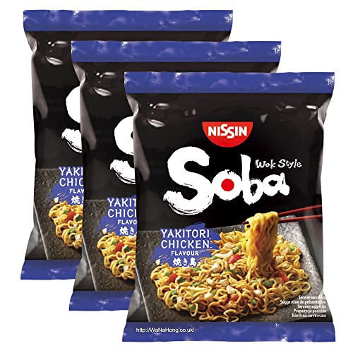WaNaHong Nouilles instantanées frites Nissin Soba Yakisoba 109 g (9 portions) - Poulet Yakitori Cover