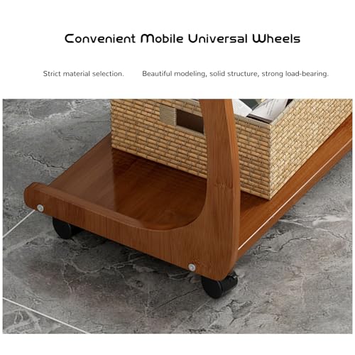 Plateau en bambou durable pour table d'appoint mobile en C - 7