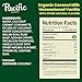 Pacific Foods Organic Unsweetened Vanilla Coconut Milk, Plant Based Milk, 32 oz Carton