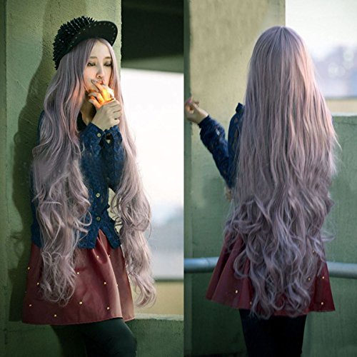 Women-Lady-Long-Curly-Wavy-Full-Hair-Cosplay-Party-Anime-Lolita-Wigs-Wig-100CM - //coolthings.us
