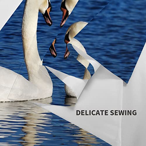 Vucemi Romantic White Swan Printed Tapestry Ceiling Large Tapestries Home Decor Wall Hanging For Bedroom Living Room Dorm 60 X 51'' #TOP7