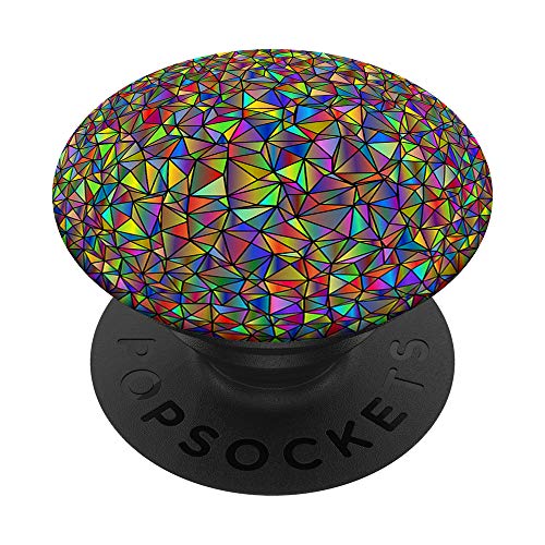 Soporte de teléfono emergente, formas geométricas lindas del triángulo de la acuarela PopSockets PopGrip Intercambiable
