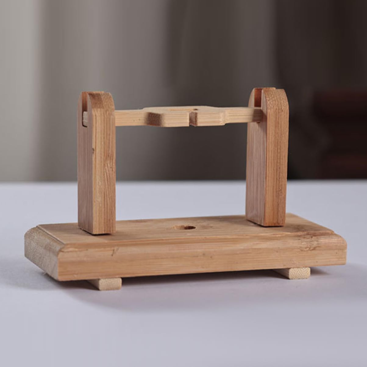 Handheld Stand Bamboo Holder for Chinese Fans Lightweight and Compact for Home Office and Gallery Use Safe and Easy to Carry