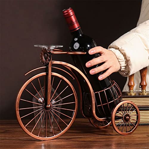 Soporte para botellas y copas de vino TEMKIN metal vintage miniatura 3