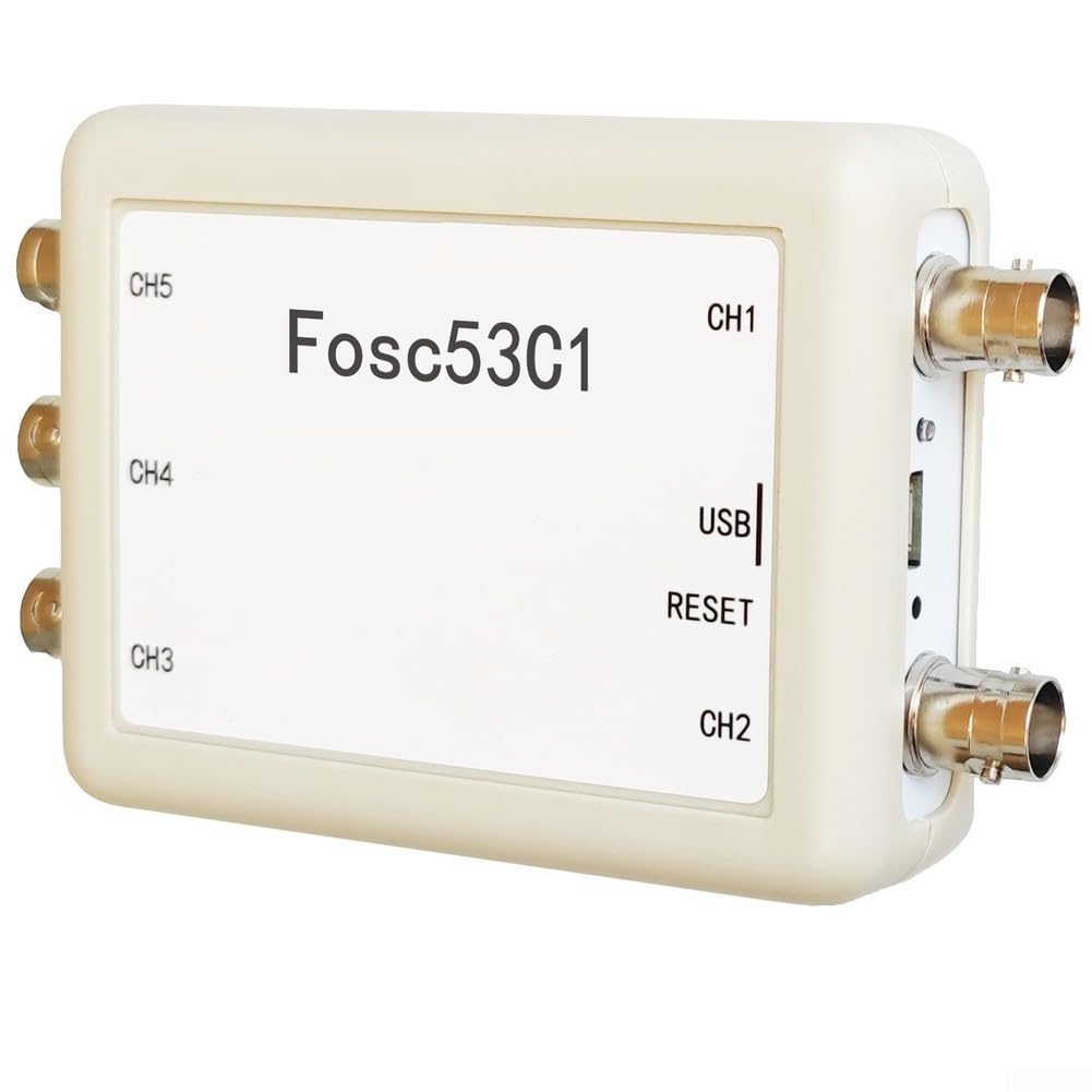 Fosc53C1 USB-Oszilloskop, 5-K, 1 MHz, Abtastung ± 80 V, Reichweite, automatische Speicherung der Datenprotokollierung für Laborfelder, elektrische Tests