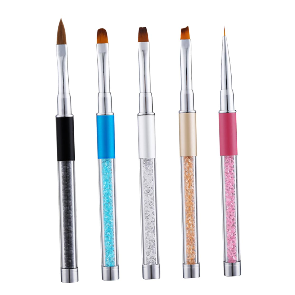 Healvian 10piezas Pinceles Para Decoración De Uñas Mango De Herramientas De Arte De Uñas Para Uso Profesional y Doméstico Incluye Pincel y Detalles Para Principiantes y Amantes Del Nail