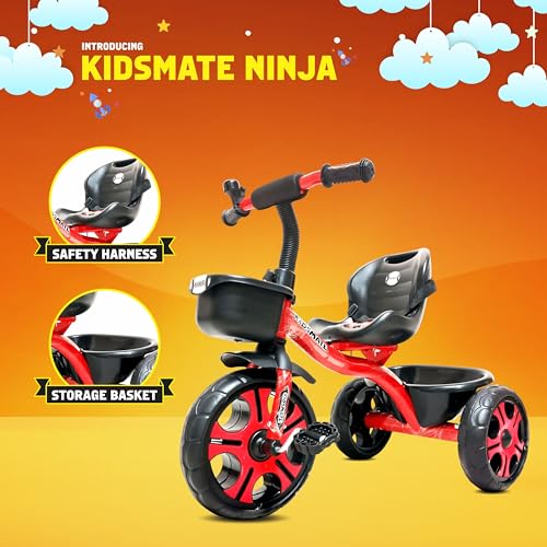 Kidsmate Store Kidsmate Ninja Plug N Play Durable Kids/Baby Tricycle, - Image 7