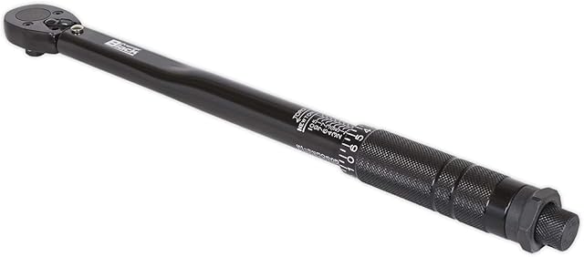 Sealey AK623B Micrometer Torque Wrench 3/8" Square Drive Calibrated Black Series