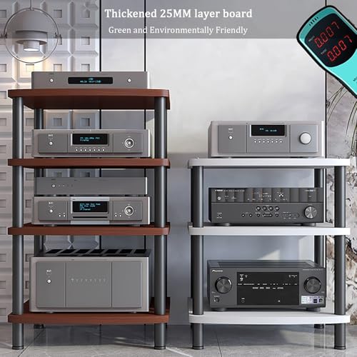 Meuble TV moderne en bois 60 cm pour organiser décodeur et projecteur