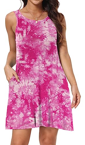 Image of Short /Long Sleeve Women's Cold Shoulder Dress with Pockets Casual Swing T-Shirt Dresses