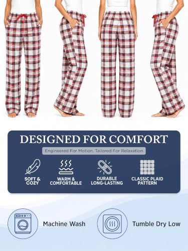 Image of Ashford & Brooks Women's Super Soft Flannel Plaid Pajama Sleep Pants