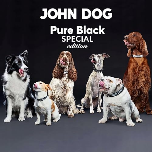 JOHN DOG Hundenassfutter Känguru - Premium Getreidefreies Hundefutter mit 99% Fleisch - Monoprotein Nassfutter für ausgewachsene Hunde - Pure Black Special Edition 800g