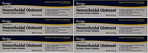 Hemorrhoidal Pain Relief Ointment Generic for Preparation H for Fast Relieves of Internal and External Hemorrhoid Symptoms 2 oz. Per Tube Total 12 oz. by PERRIGO PHARMACEUTICALS