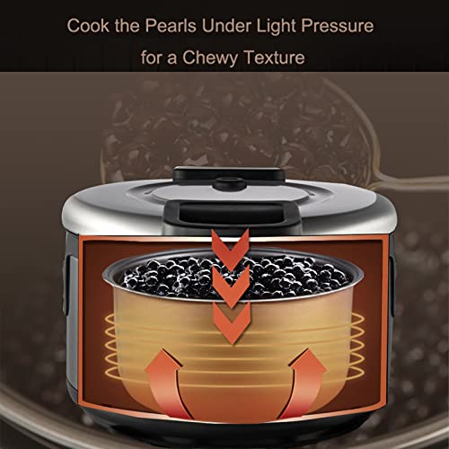 Mvckyi Commercial Tapioca Boba Maker Pearl Cooker, 12L Automatic Non-Stick Pearl Maker With Touchscreen, Boba Bubble Tea Cooker For Boba Tea Sago Pearl Milk Tea #TOP5