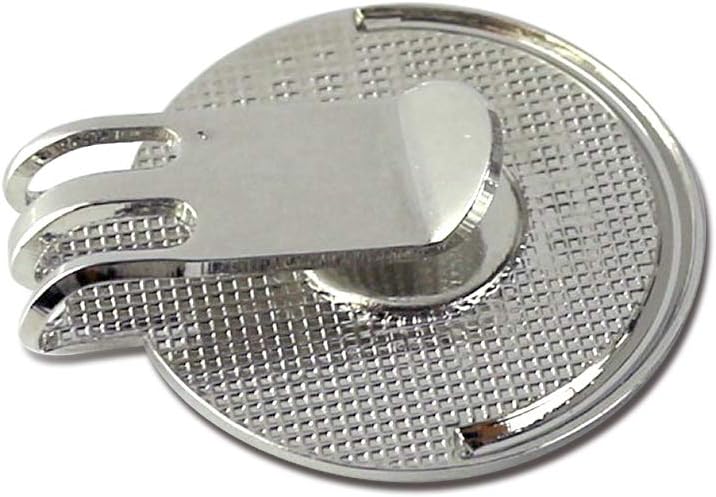 review Myartte Golf Ball Marker Hat Clip Poker Chip 0.96 Inch Ball Markers Golf Gift for Men Women Golfer Assorted Pattern Stainless Iron 2 Hat Clip with 2 Golf Marker (Total 4 PCS)
