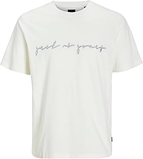 تيشرت جيه بي ار بلاكارتر عصري بأكمام قصيرة للرجال من جاك اند جونز