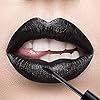 MAEPEOR Liquid Lipstick and Lipliner Set, 2PCS Set, Black, Matte Finish, Long Lasting, Waterproof, Non-Stick Cup, Velvety Lipgloss for Women and Girls