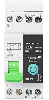 for Smart Circuit Breaker Switch 32A WiFi Energy Meter for Smart(10A.) | WiFi for enabled, real-time energy tracking, short circuit safety, 32A max load, app remote control