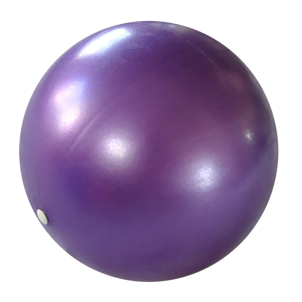 Pelota de yoga (25 cm, suave, antiestallido, para gimnasio), color morado