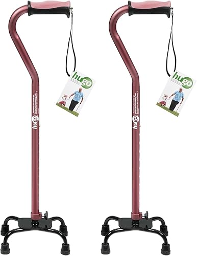 Vista 5 de Bastón Hugo ajustable para la mano derecha o izquierda, 731-854, Rosa, 1, 1