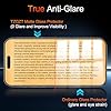TZGZT (Anti-Blue Light) 3 Pack for iPhone 17 Matte Screen Protector Tempered Glass Film Accessories, Camera Lens Protector, Case Friendly, Install Kit, Anti-Glare & Anti-Fingerprint, 9H+