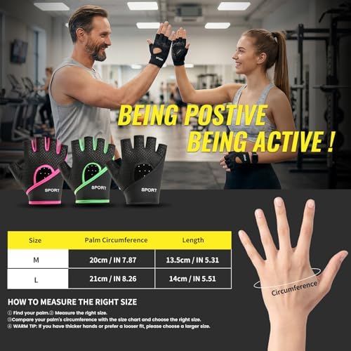 apaepr Women Workout Gloves, Gym Gloves for Women, Anti-Slip Fitness Gloves — view 7