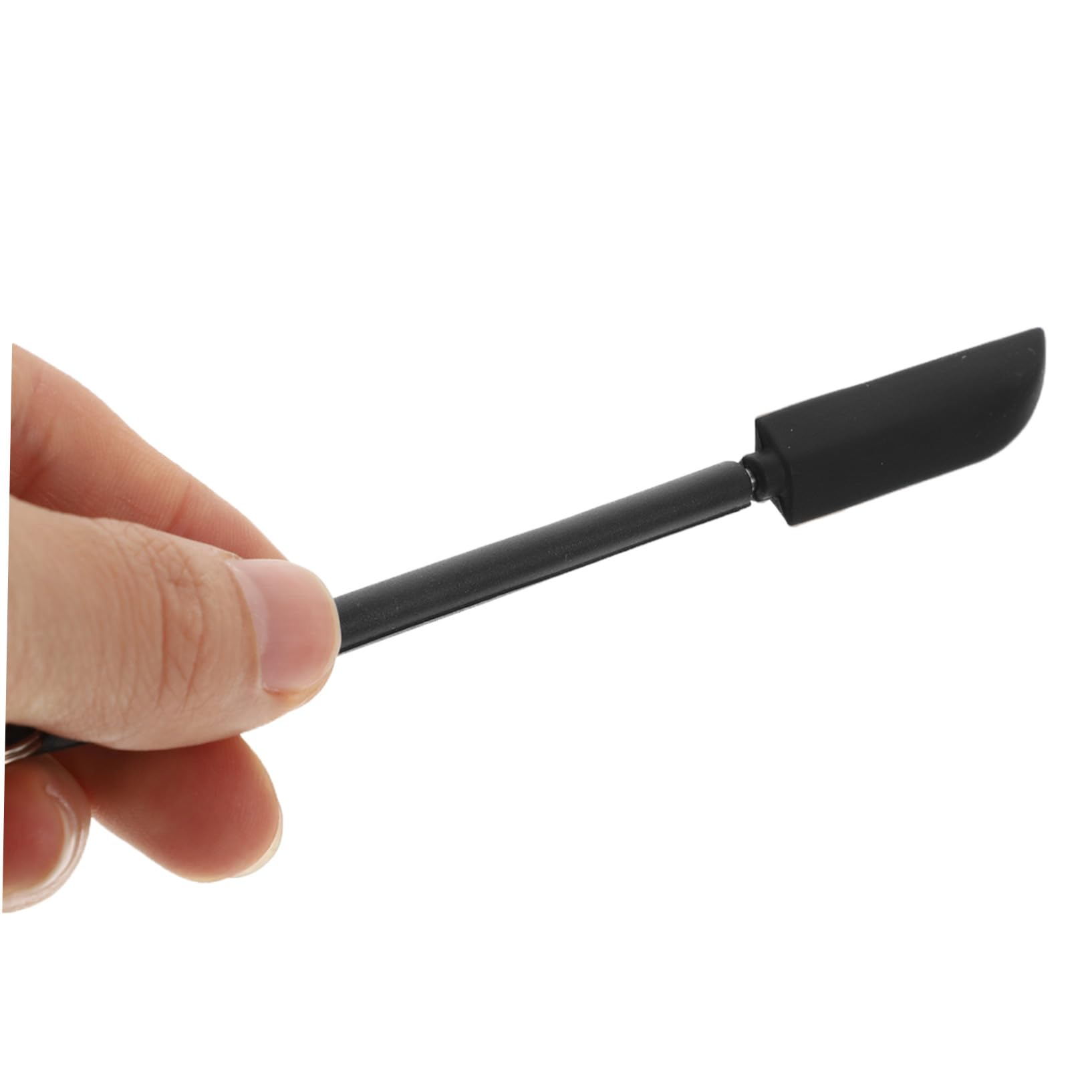 Espátula de Silicona Pequeña Negra para Hornear, y Maquillaje | Pala Cosmética Multiusos, Ligera, para Mujeres, Uso en Repostería y Mantequilla