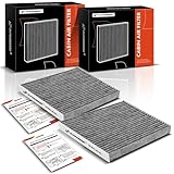 A-Premium 2-PC Cabin Air Filter with Activated Carbon Compatible with BMW F25 Series X3 2013-2017
