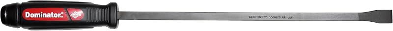 Mayhew 60143 Barra de palanca Dominator 12-S, recta, 17 pulgadas OAL | Acero totalmente tratado térmicamente, tapa golpeable y mango ergonómico que absorbe los golpes.