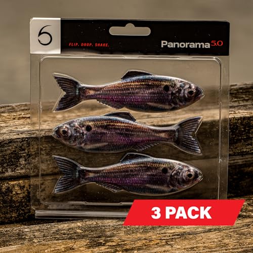 6TH SENSE Panorama Soft Plastic Lure - Lifelike Body & Realistic Paint - Versatile Rigging Options - Multiple Sizes and Pack Counts Available (Live Bluegill, 5.0\" (3/pk)) - Thumbnail 2