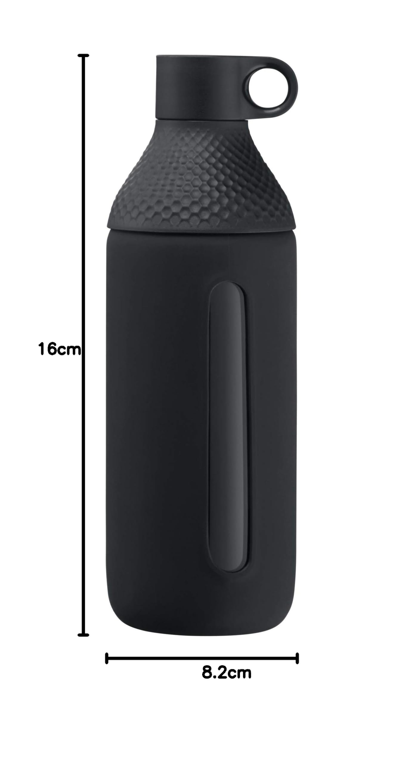 WMF Waterkant Trinkflasche Aus Glas – 500 Ml, Borosilikatglas Mit Schutzhülle, Auslaufsicher
