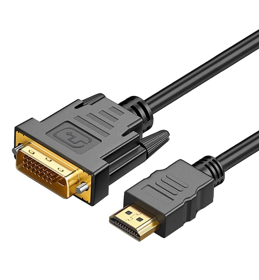 ETZIN HDMI to dvi Adapter Cable 1.5M, Bi-Directional 1080p DVI-D to HDMI Cable Male to Male, HDMI to DVI-D for Raspberry Pi, Ro-ku, X-Box One, PS3/4/5, Blueray, Switch. (EPL-1203H)-image-47