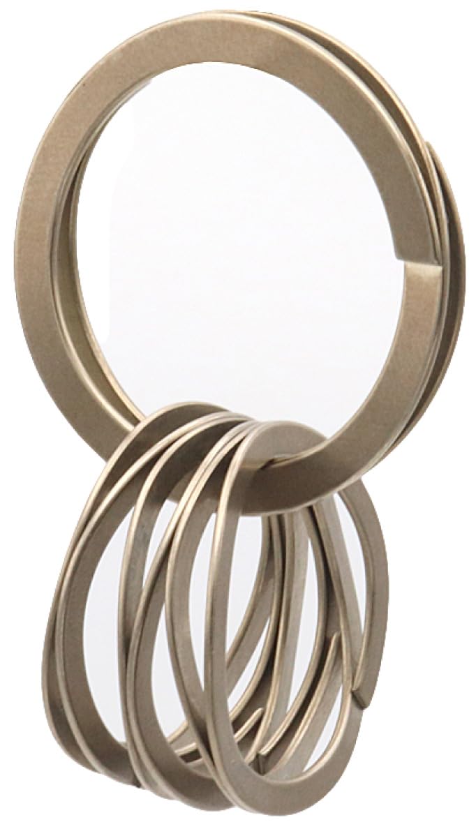 Wave Clips 80140004014000 Key Ring, Champagne Gold