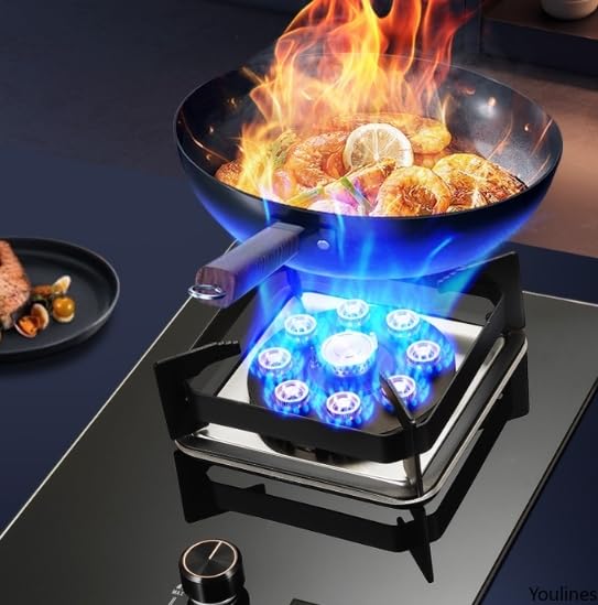 Amazon.co.jp: 9バーナー ガスコンロ 強火 中華鍋対応 自動点火 熱電対