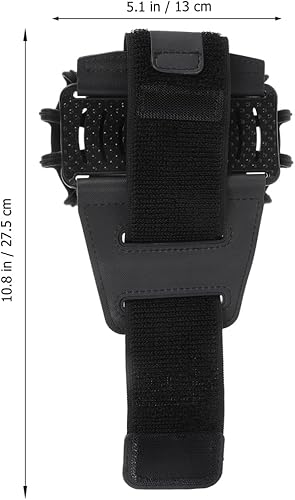 Miniatura 7 de HOMSFOU Soporte de teléfono desmontable giratorio de 360 para deportes al aire libre, correa de silicona para correr, ciclismo, senderismo y