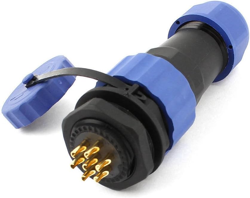 20mm 7 Pins Waterproof Aviation Cable Connectors Outdoor LED Power